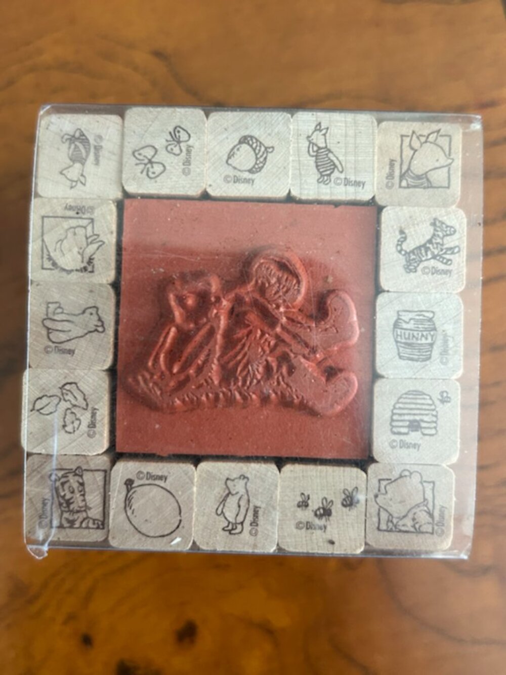 Vintage winie the pooh stamps, with inkpad